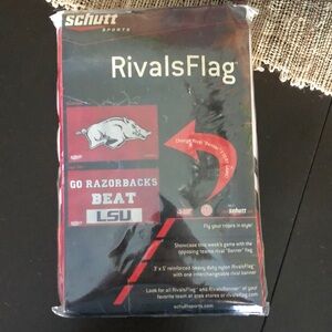 Schutt Rivals flag Razorbacks
